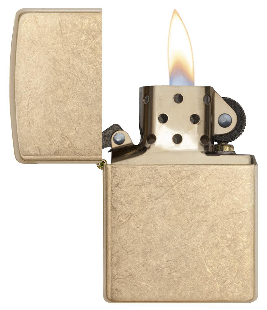Zippo Armor Tumbled Brass Zippo