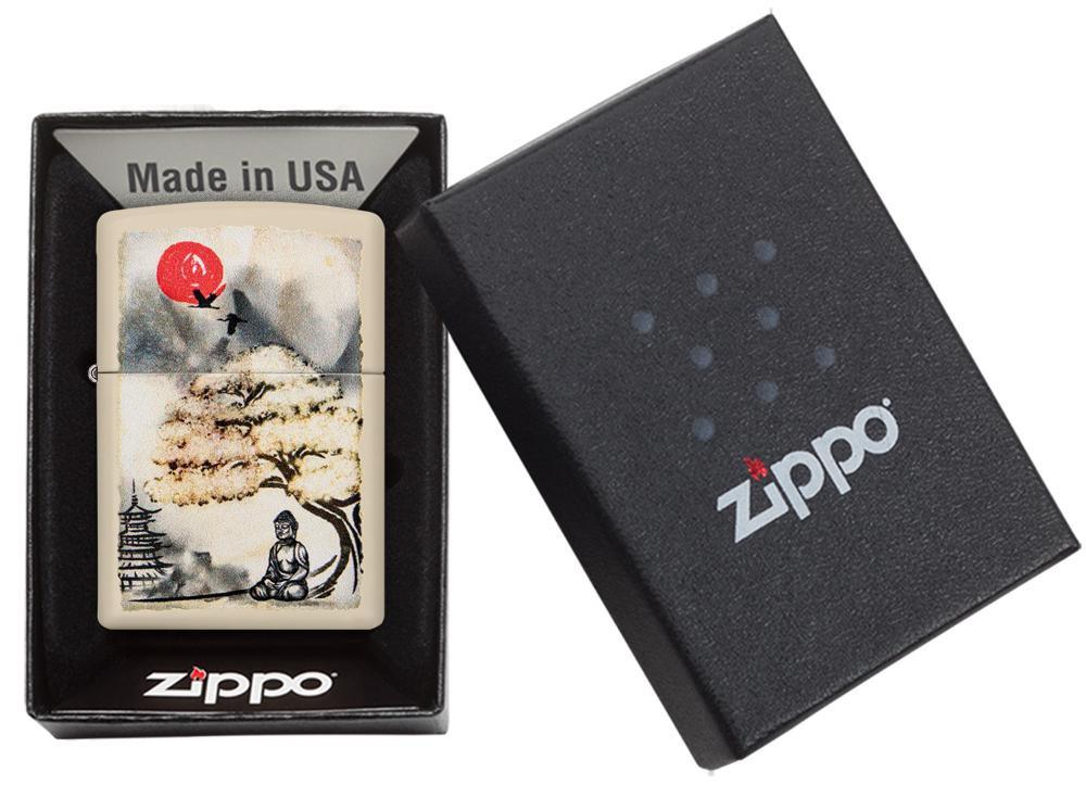 Zippo Pagoda Bonsai Buddha Design Zippo