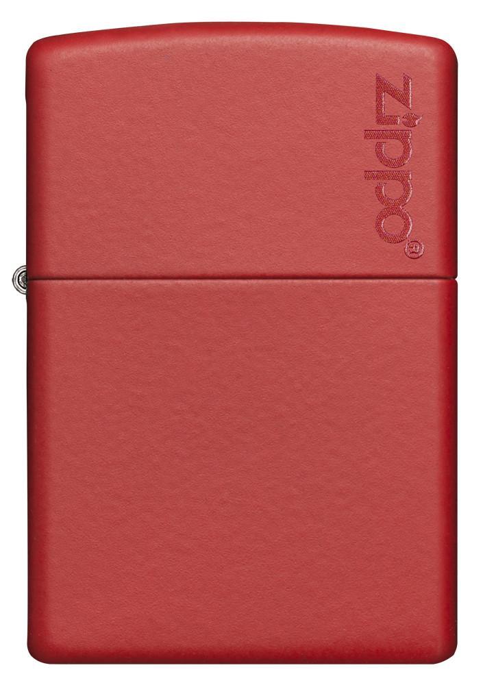 Zippo Classic Red Matte with Zippo Logo Pocket Lighter - Bhawar Store