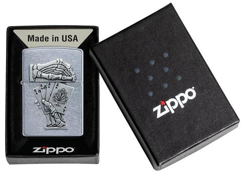 Zippo Dead Mans Hand Emblem Design Zippo