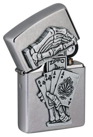 Zippo Dead Mans Hand Emblem Design Zippo