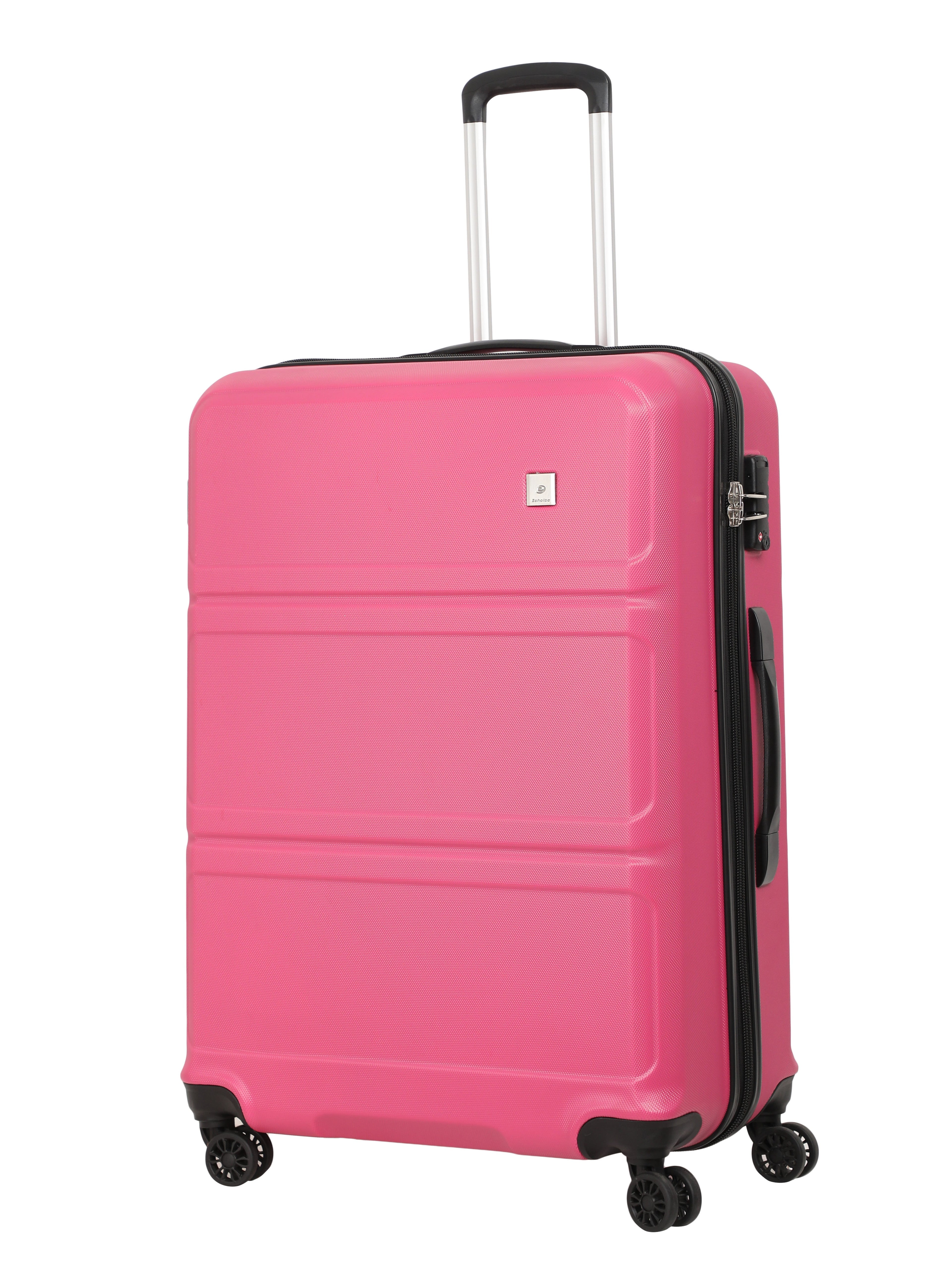 Echolac Pink Aries Medium Hard Case Checked Luggage ECHOLAC