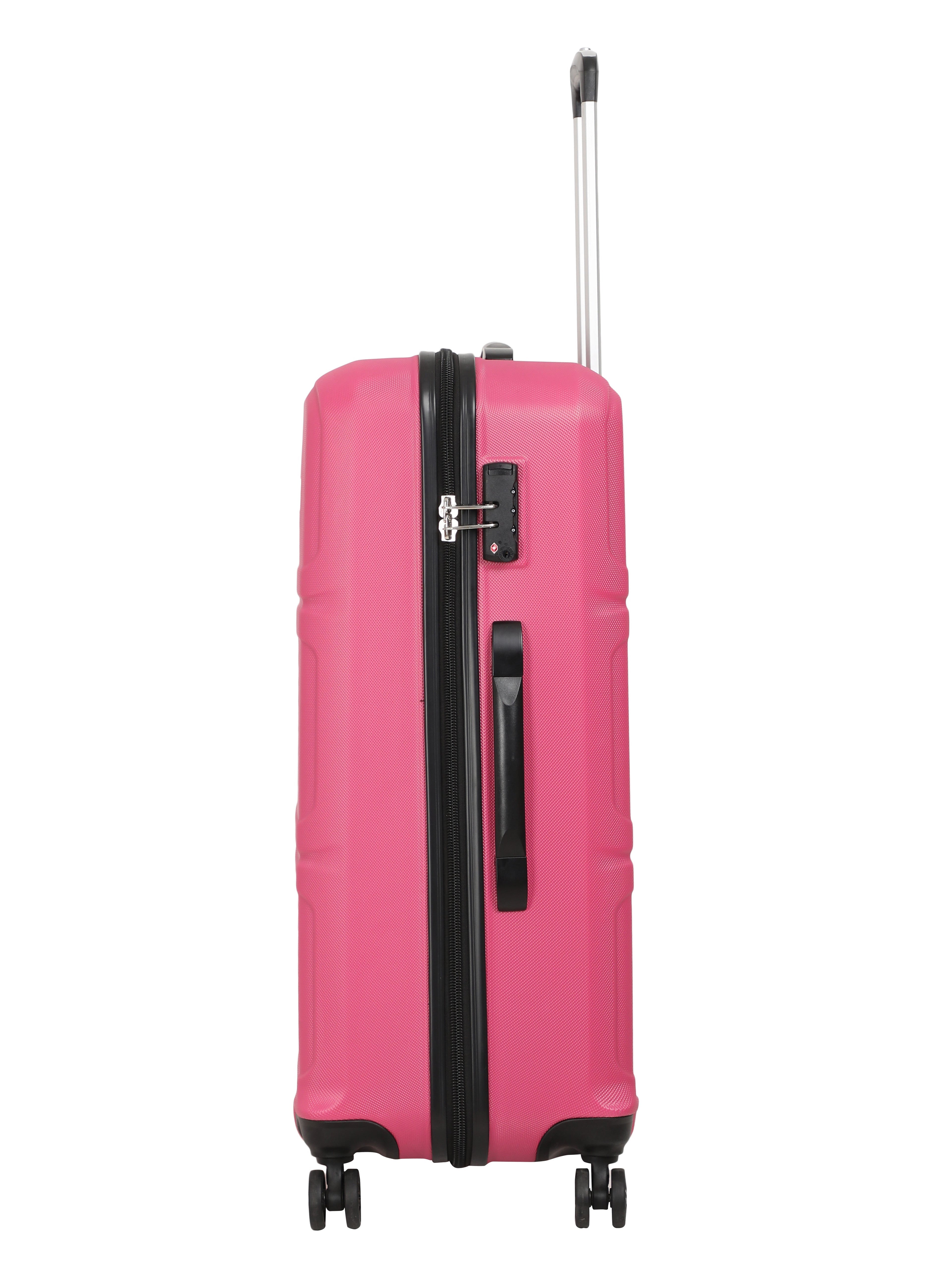 Echolac Pink Aries Medium Hard Case Checked Luggage ECHOLAC