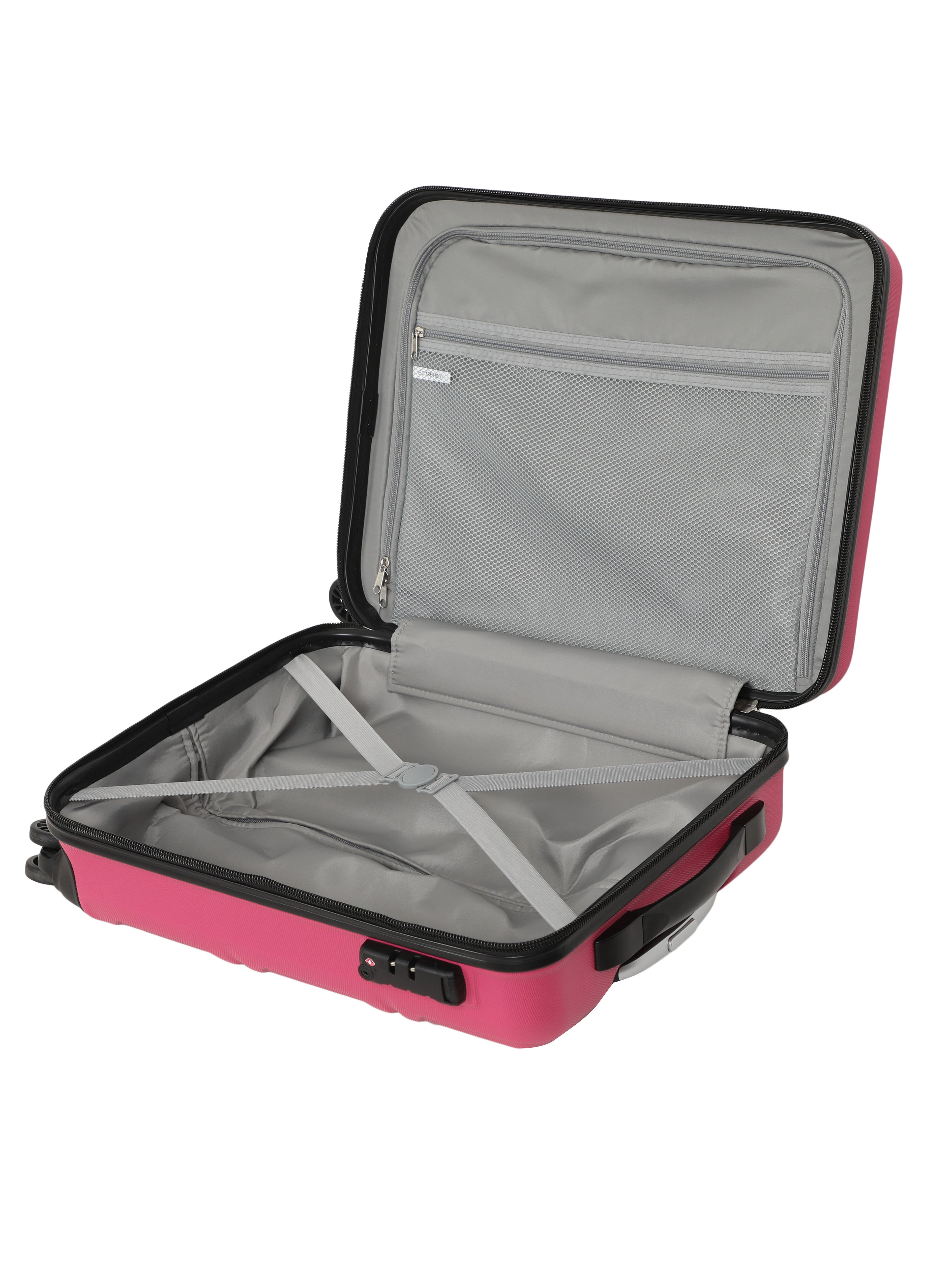 Echolac Pink Aries Medium Hard Case Checked Luggage ECHOLAC