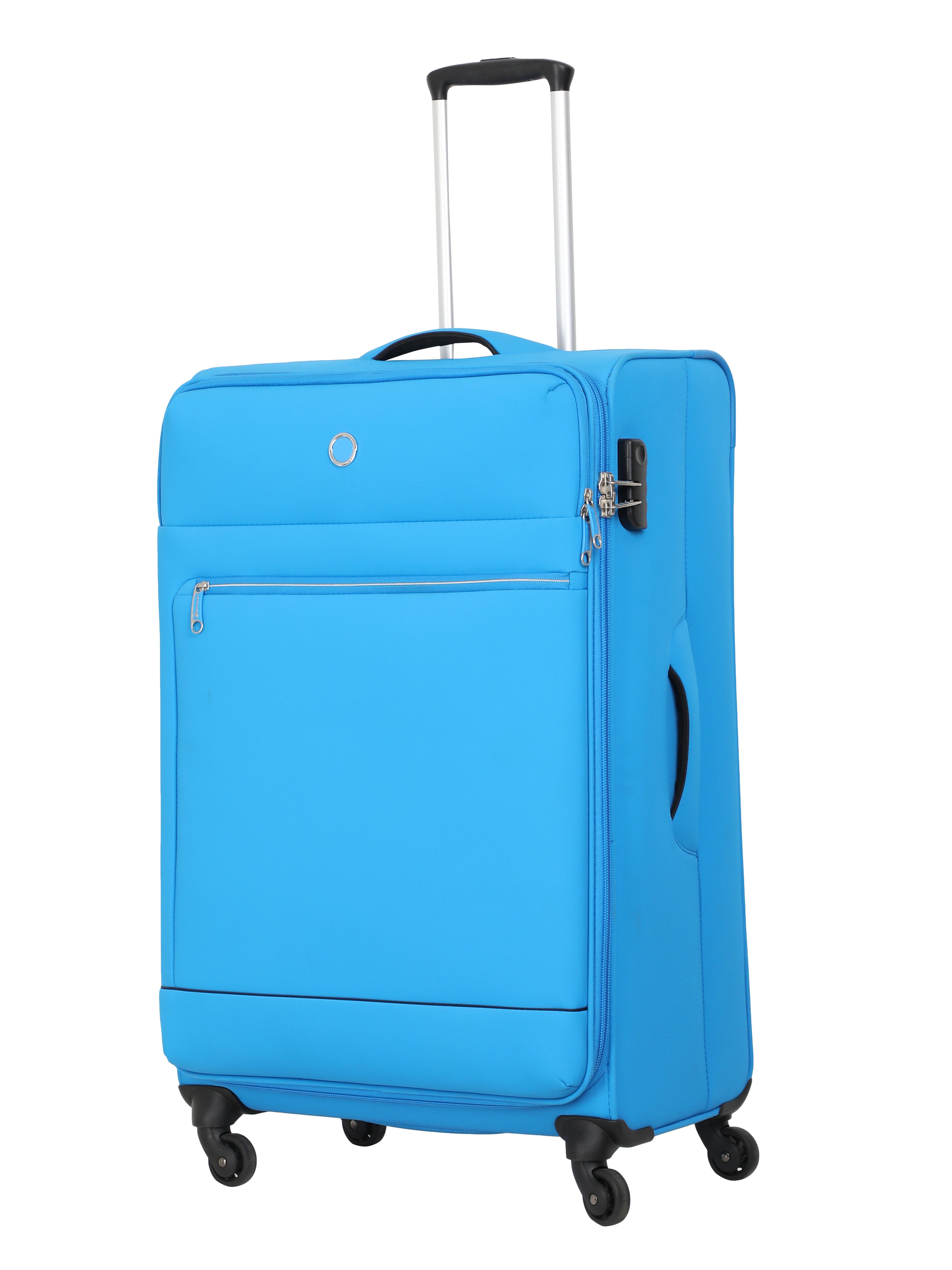 Echolac Diva Blue Verna Large Soft Case Checked Luggage ECHOLAC