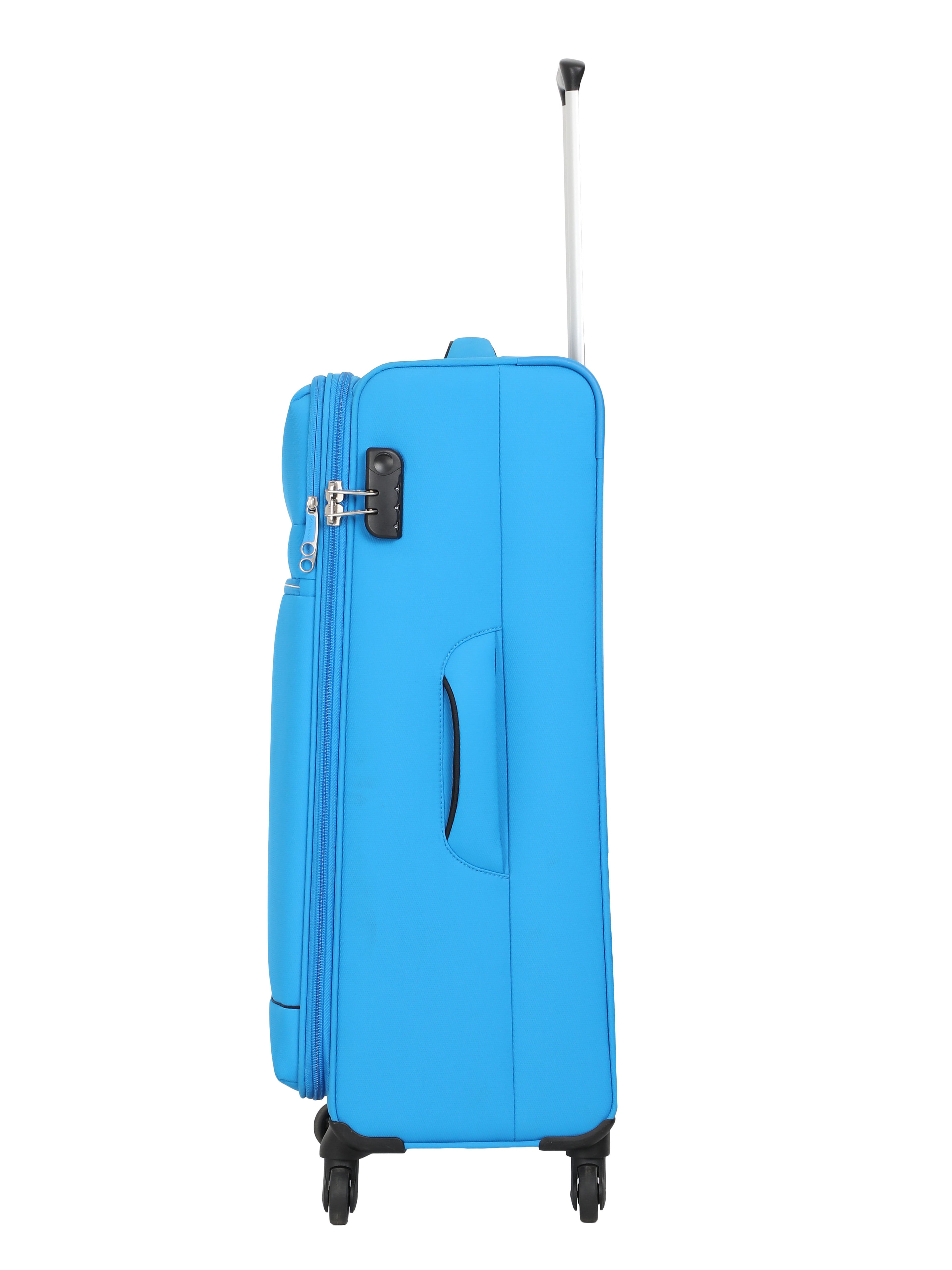 Echolac Diva Blue Verna Large Soft Case Checked Luggage ECHOLAC