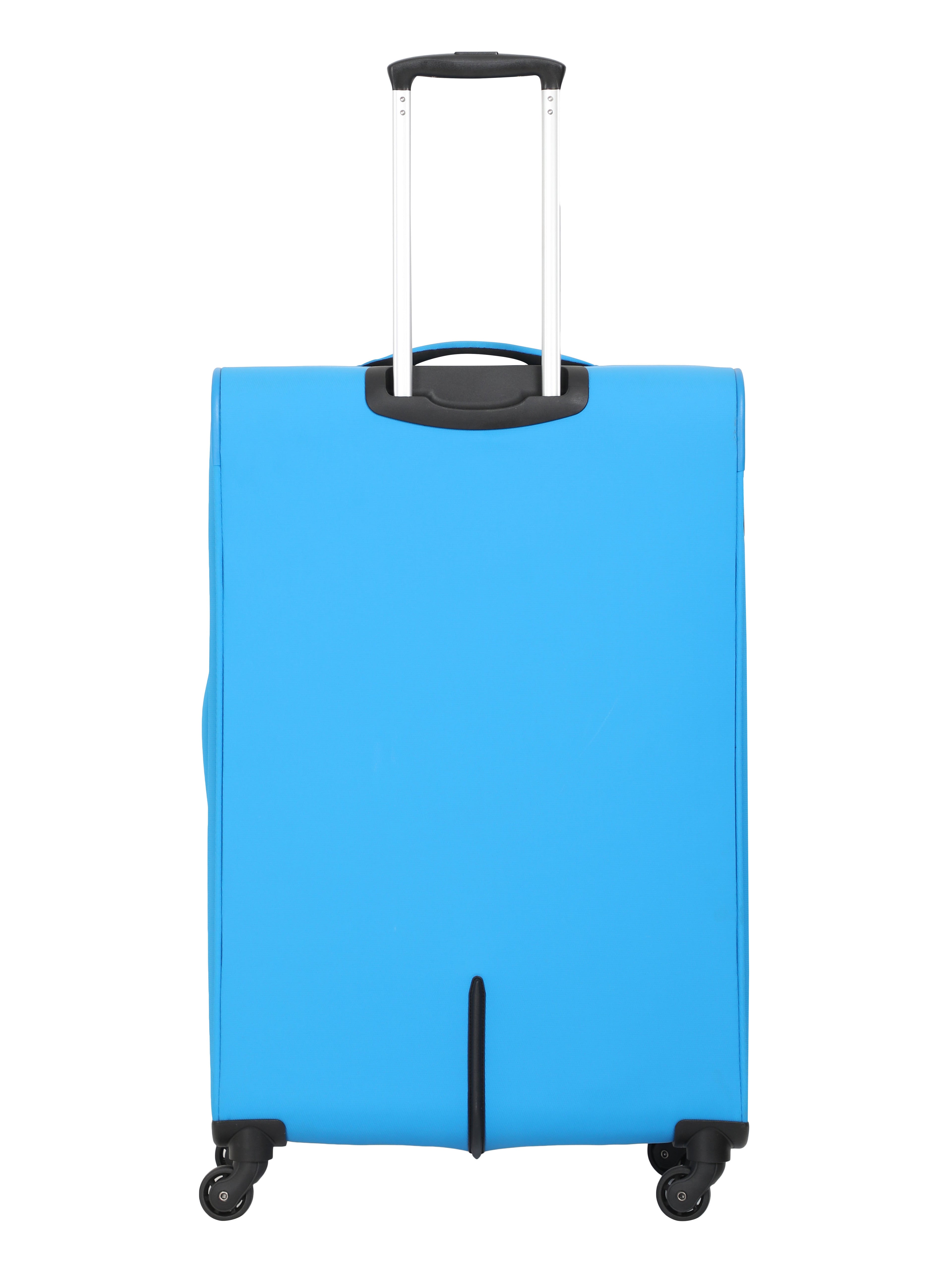 Echolac Diva Blue Verna Large Soft Case Checked Luggage ECHOLAC