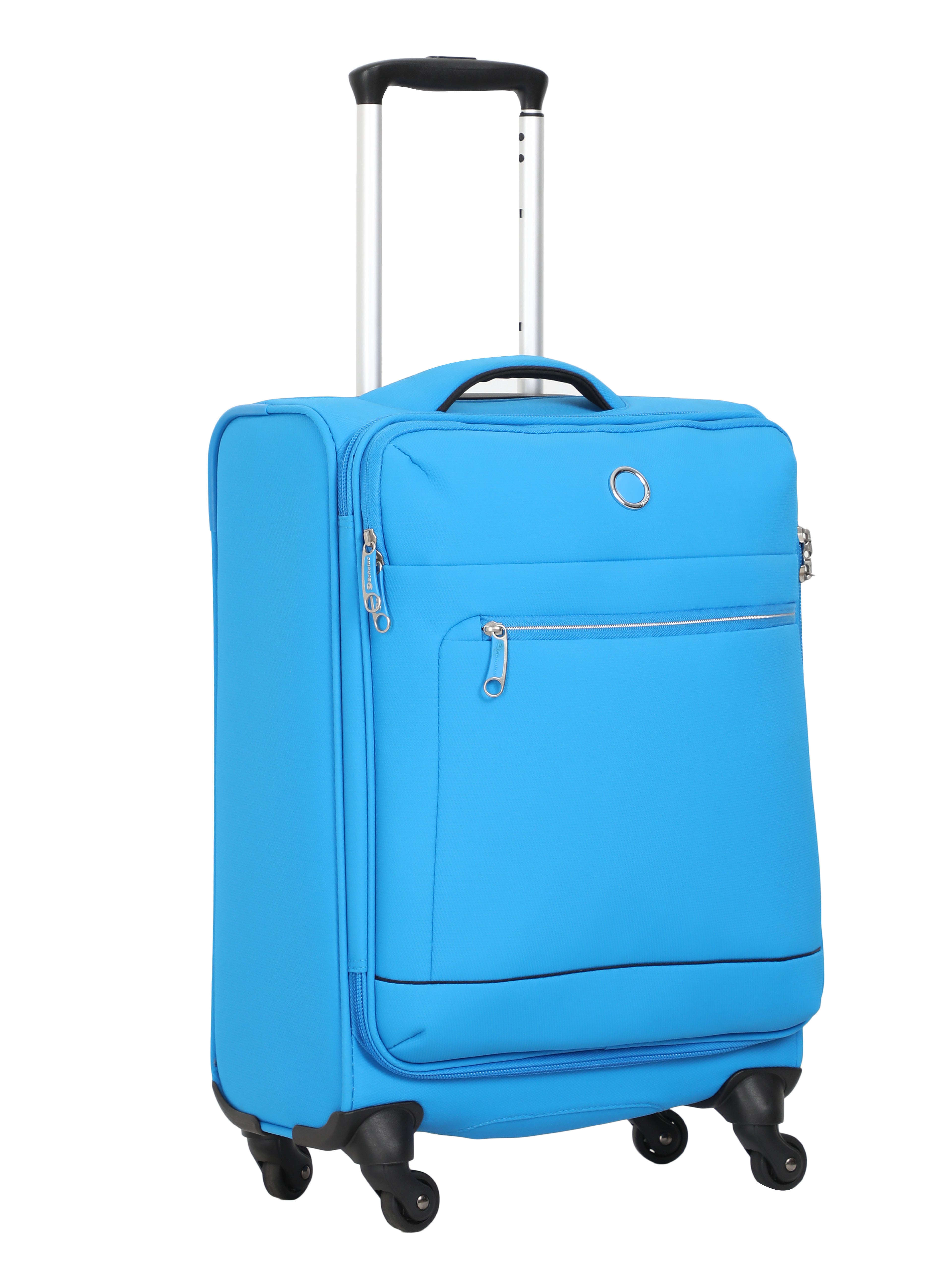 Echolac Diva Blue Verna Small Soft Case Checked Luggage ECHOLAC