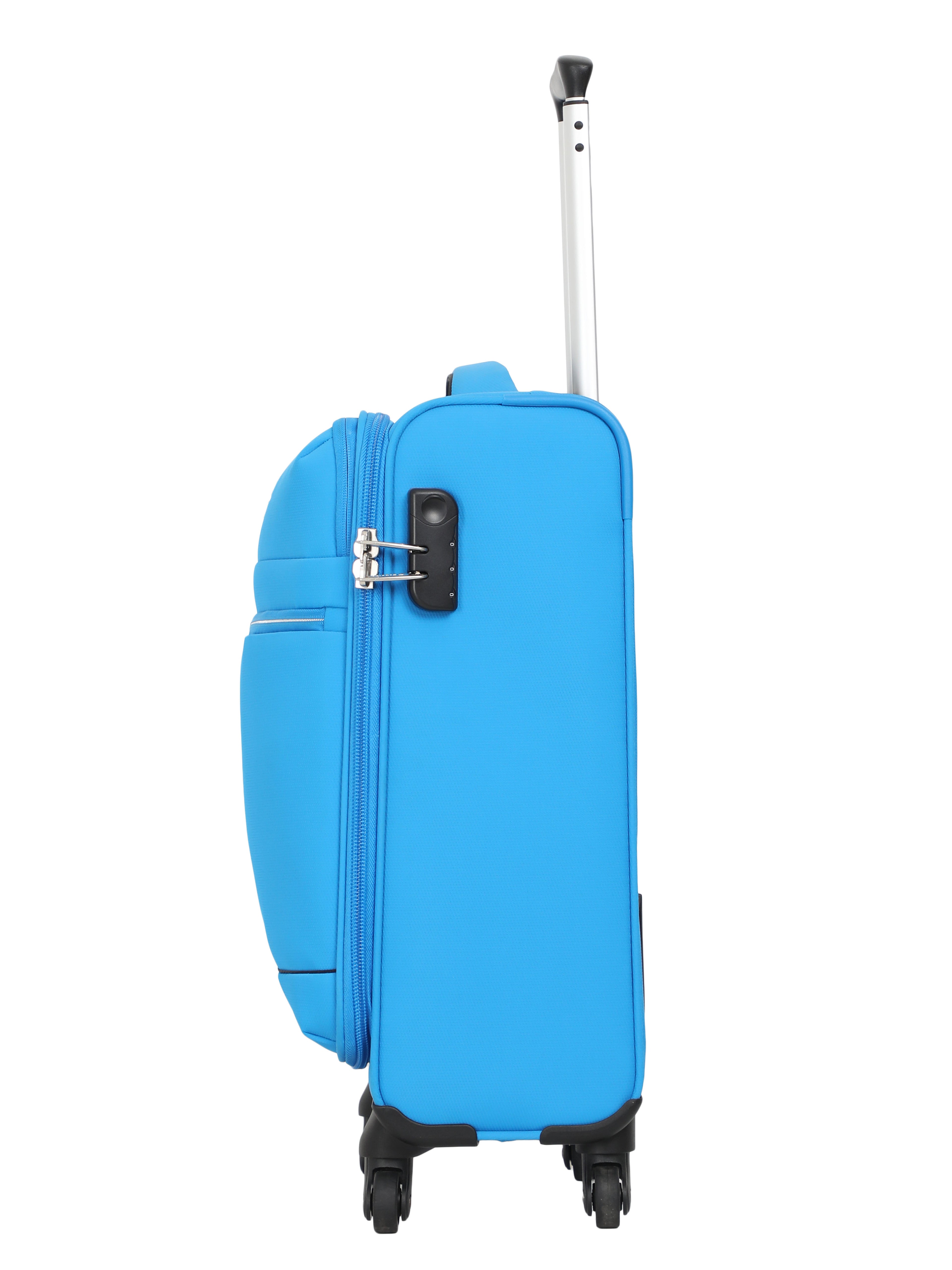 Echolac Diva Blue Verna Small Soft Case Checked Luggage ECHOLAC
