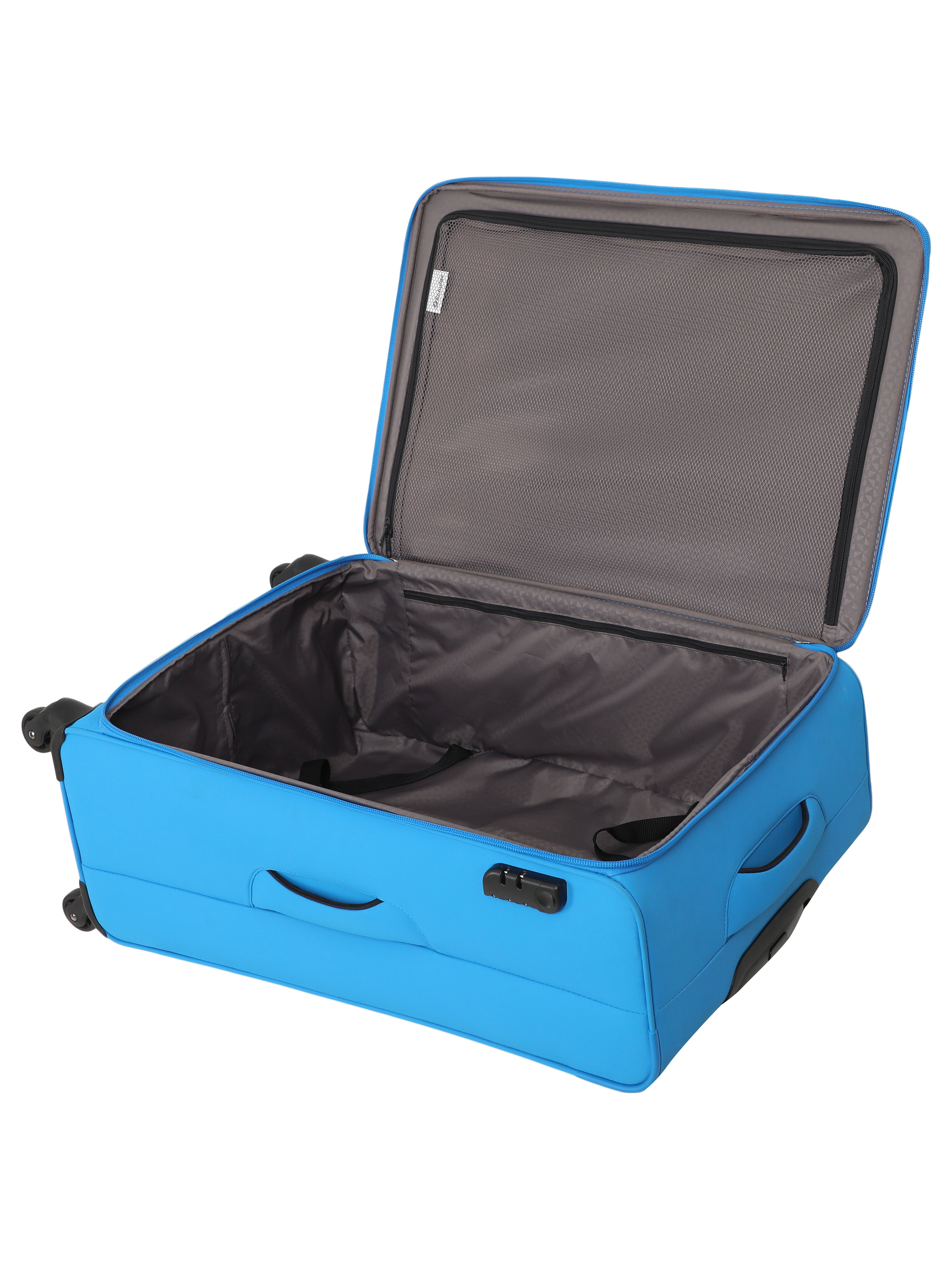 Echolac Diva Blue Verna Small Soft Case Checked Luggage ECHOLAC