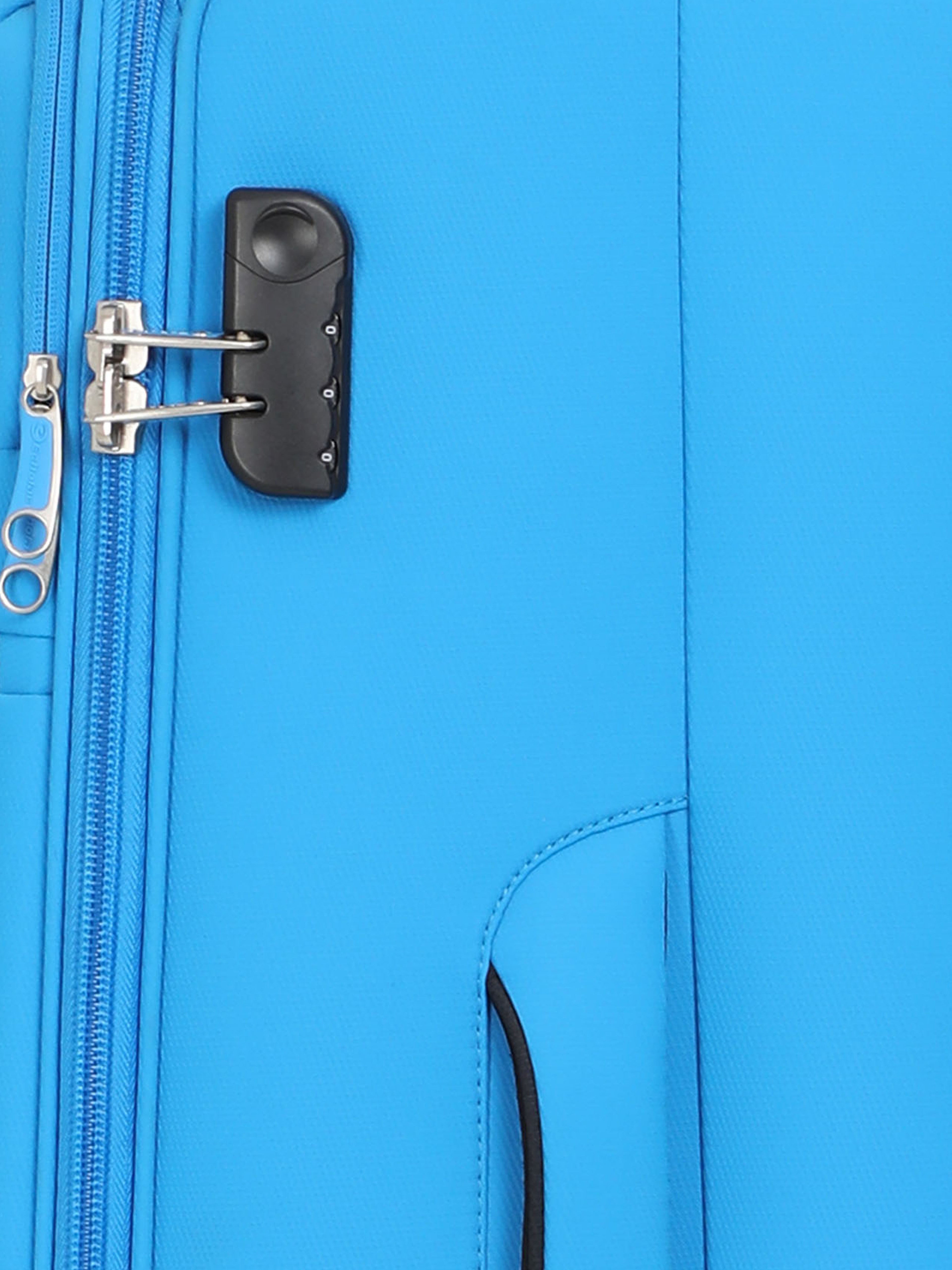 Echolac Diva Blue Verna Small Soft Case Checked Luggage ECHOLAC