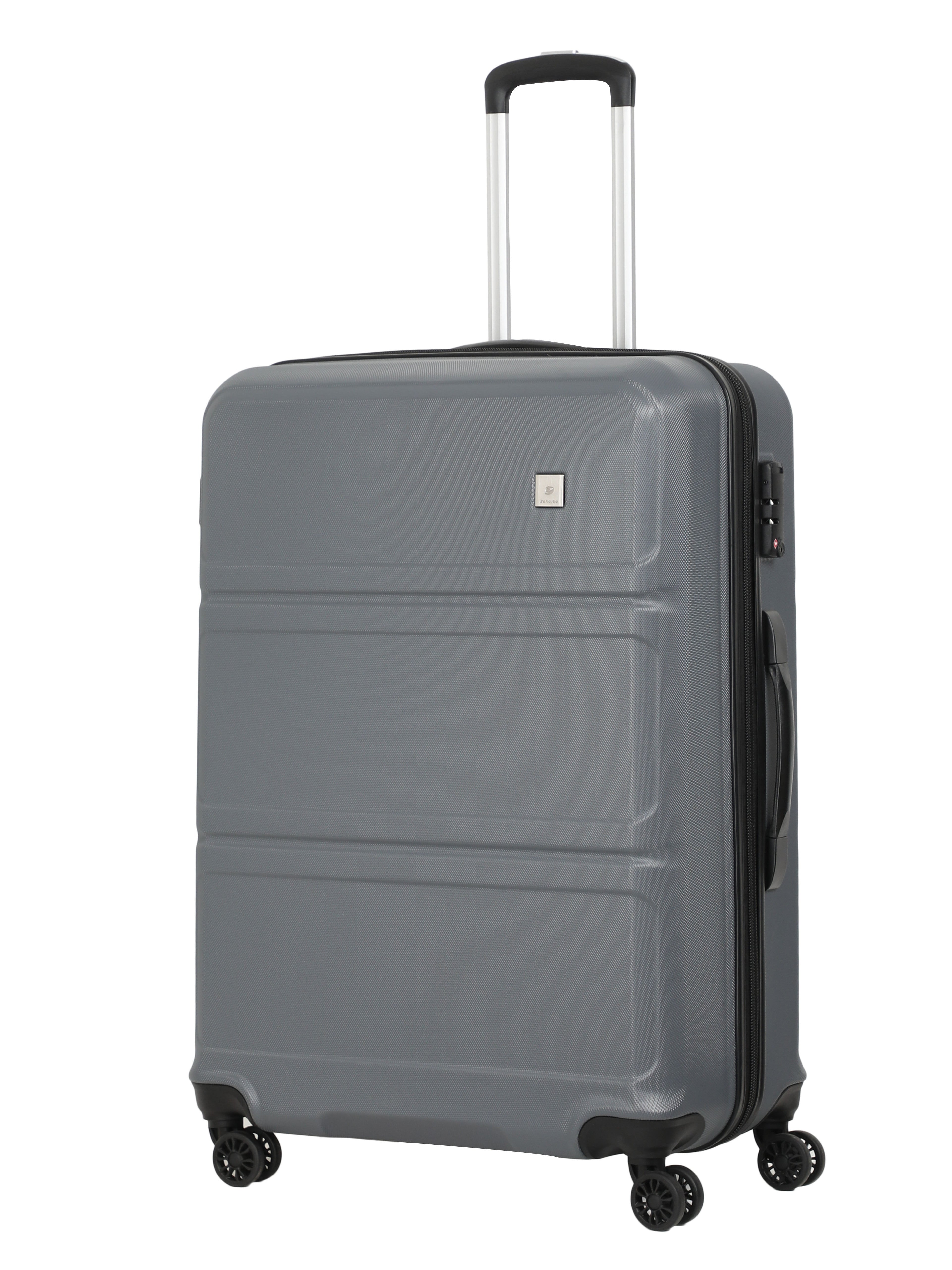 Echolac Dark Grey Aries Medium Hard Case Checked Luggage ECHOLAC