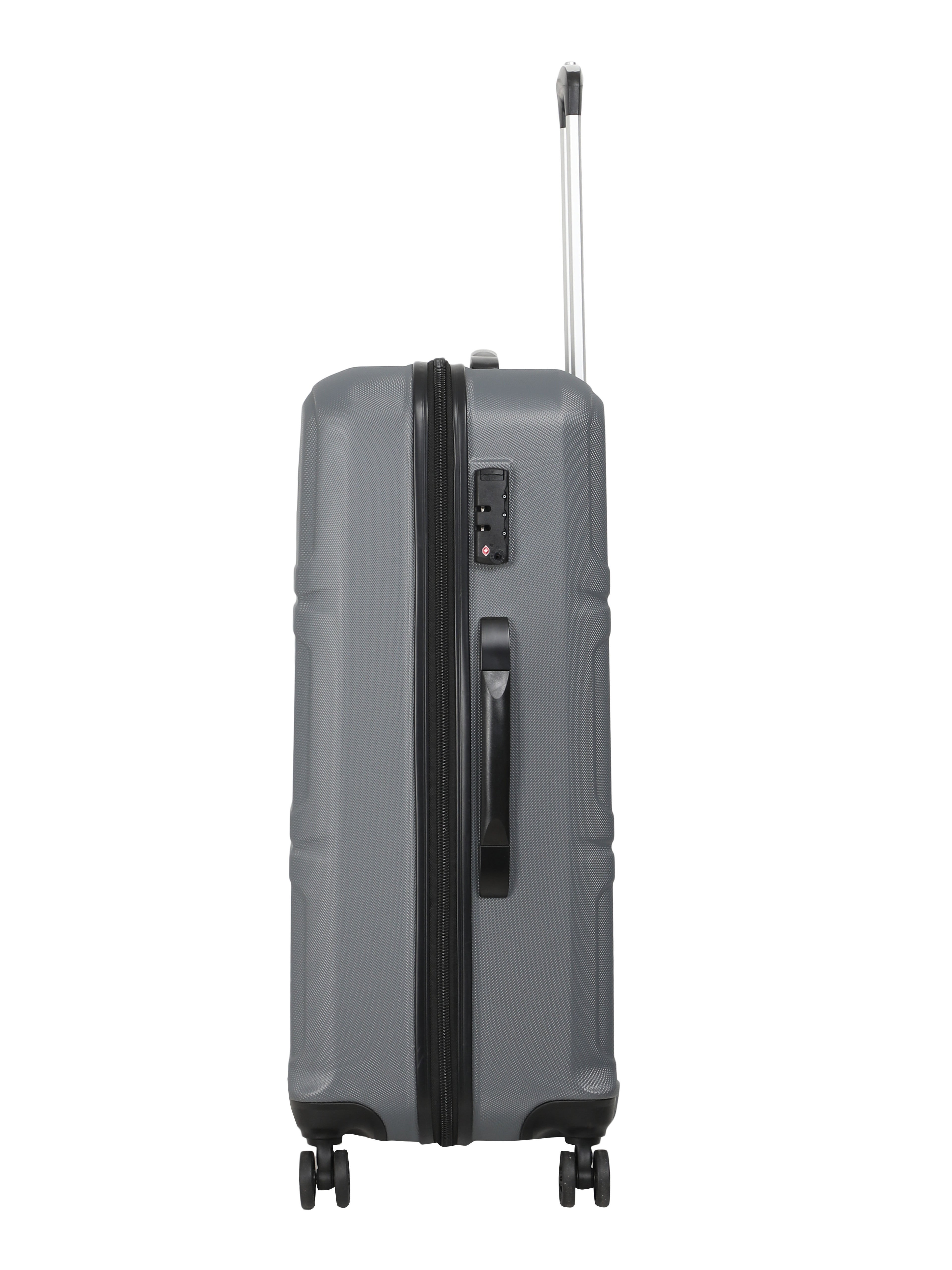 Echolac Dark Grey Aries Medium Hard Case Checked Luggage ECHOLAC