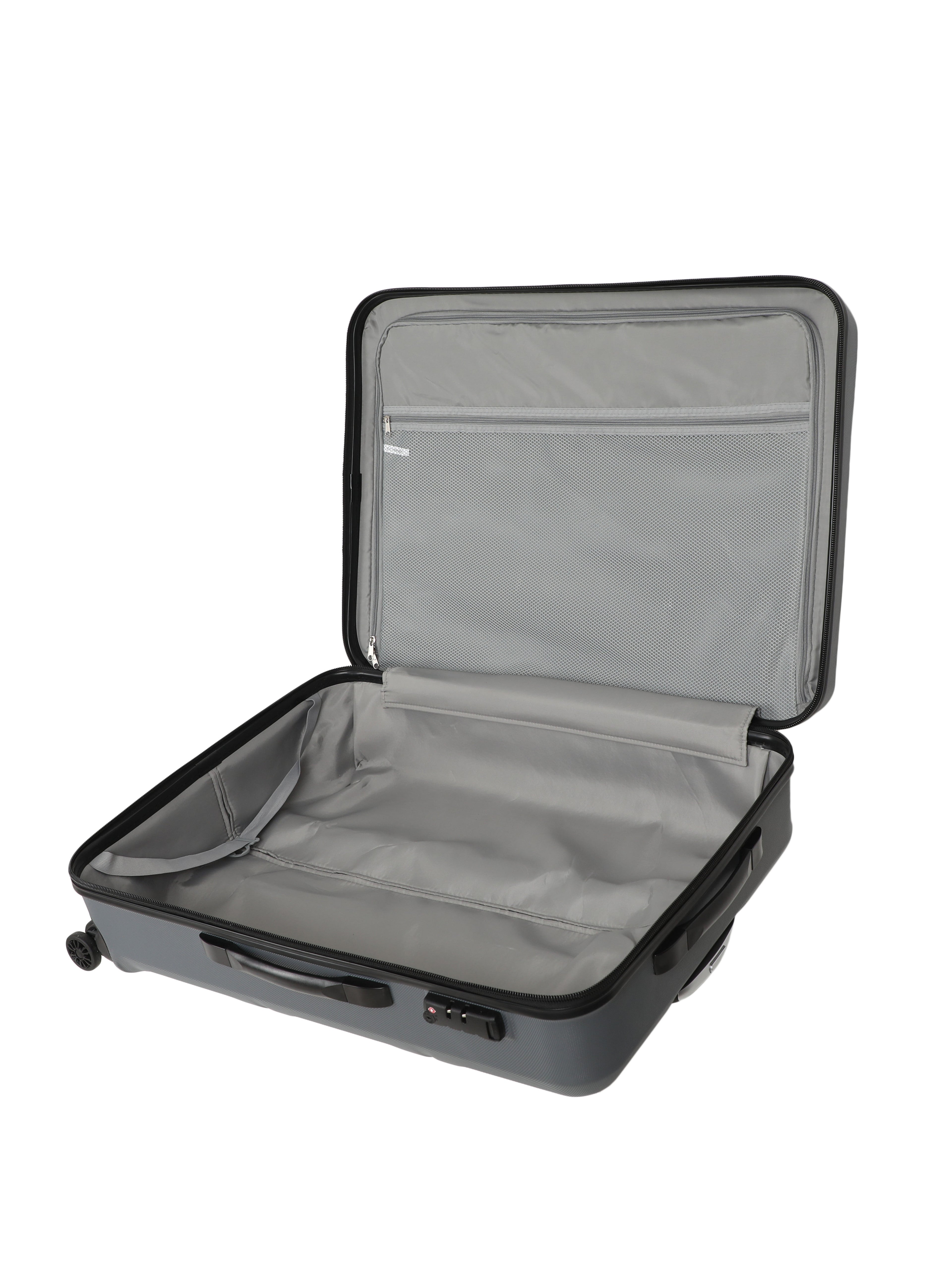 Echolac Dark Grey Aries Large Hard Case Checked Luggage ECHOLAC