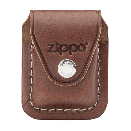 Zippo Brown Lighter Pouch with Clip, Brown Zippo