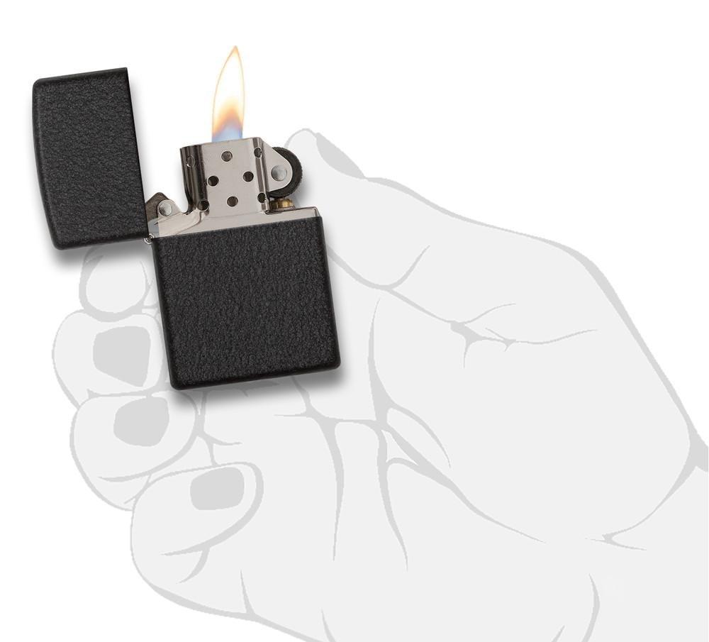Zippo Black Crackle Pocket Lighter Zippo