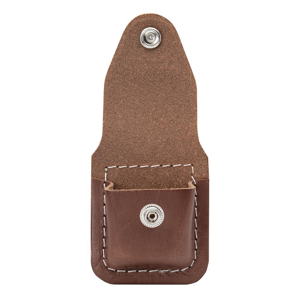 Zippo Brown Lighter Pouch with Clip, Brown Zippo