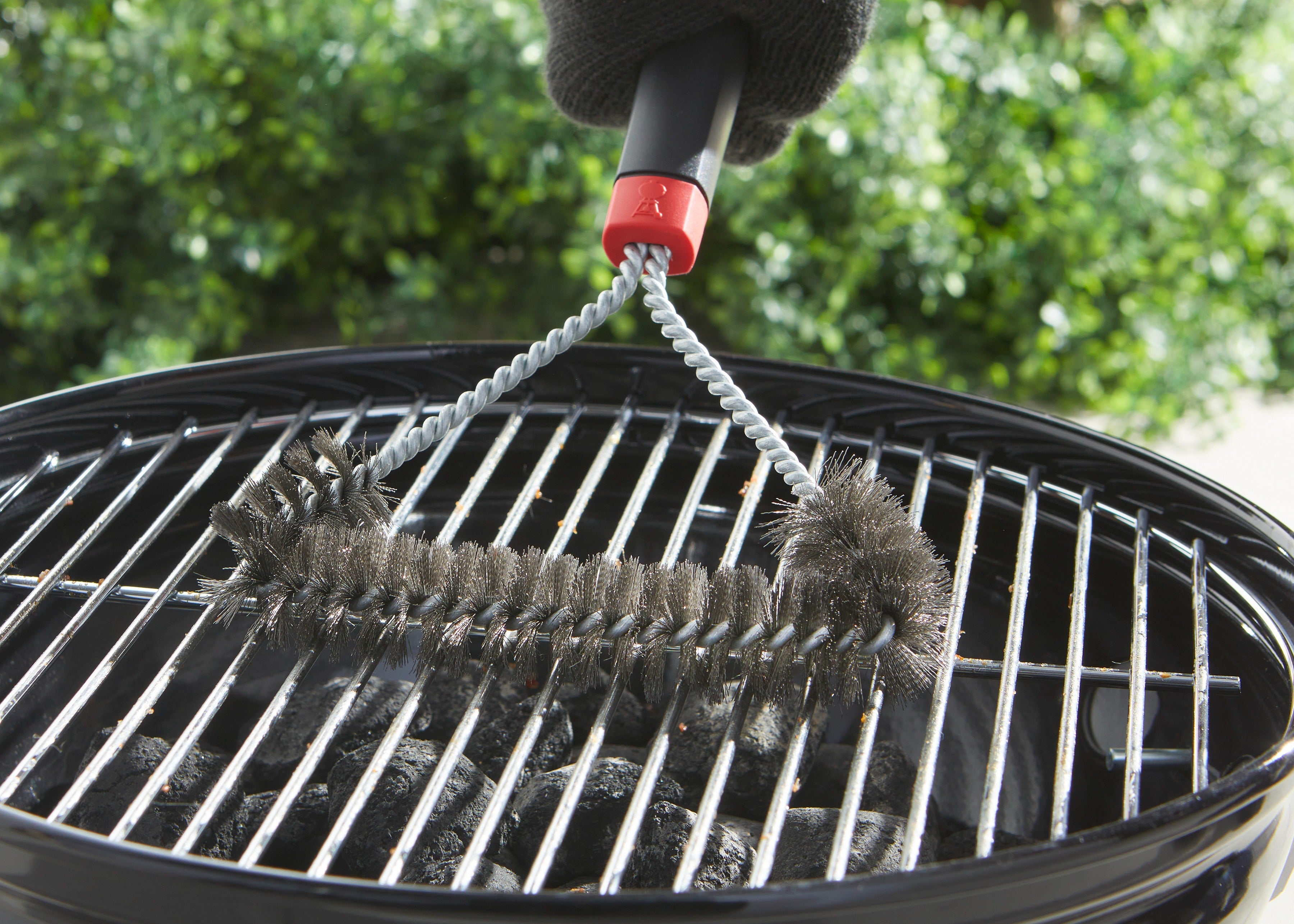 Weber 12''THREE-SIDED GRILL BRUSH WEBER
