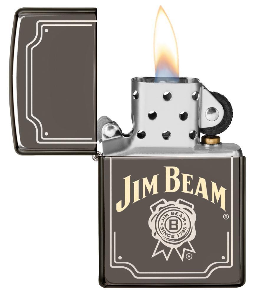 Zippo Jim Beam Black Ice Pocket Lighter Zippo