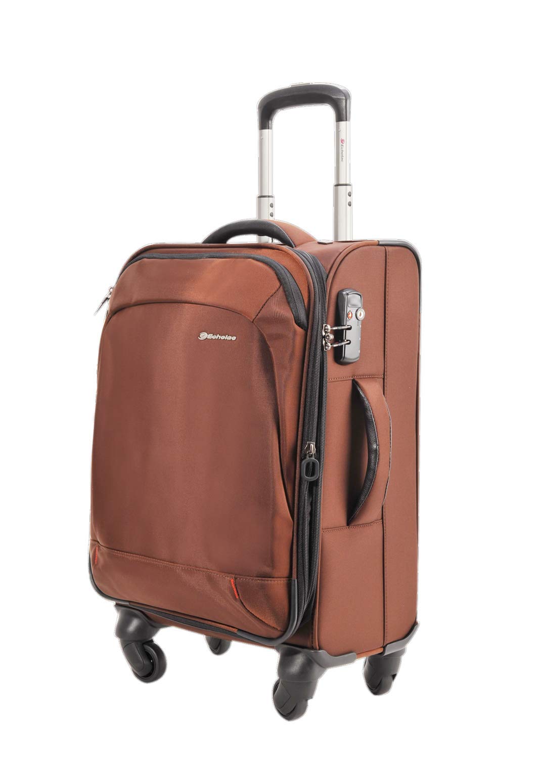 Echolac D-Light Medium Coffee Soft Sided Check-In Suitcase Trolley 65cm (CT488A) Echolac New