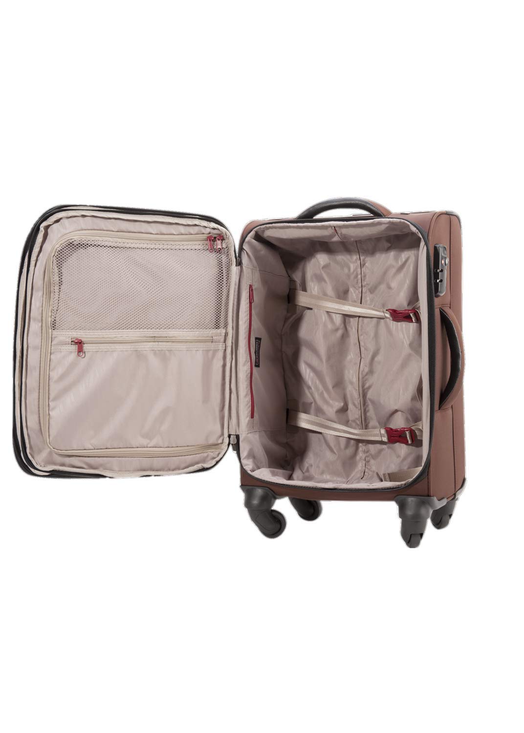 Echolac D-Light Medium Coffee Soft Sided Check-In Suitcase Trolley 65cm (CT488A) Echolac New