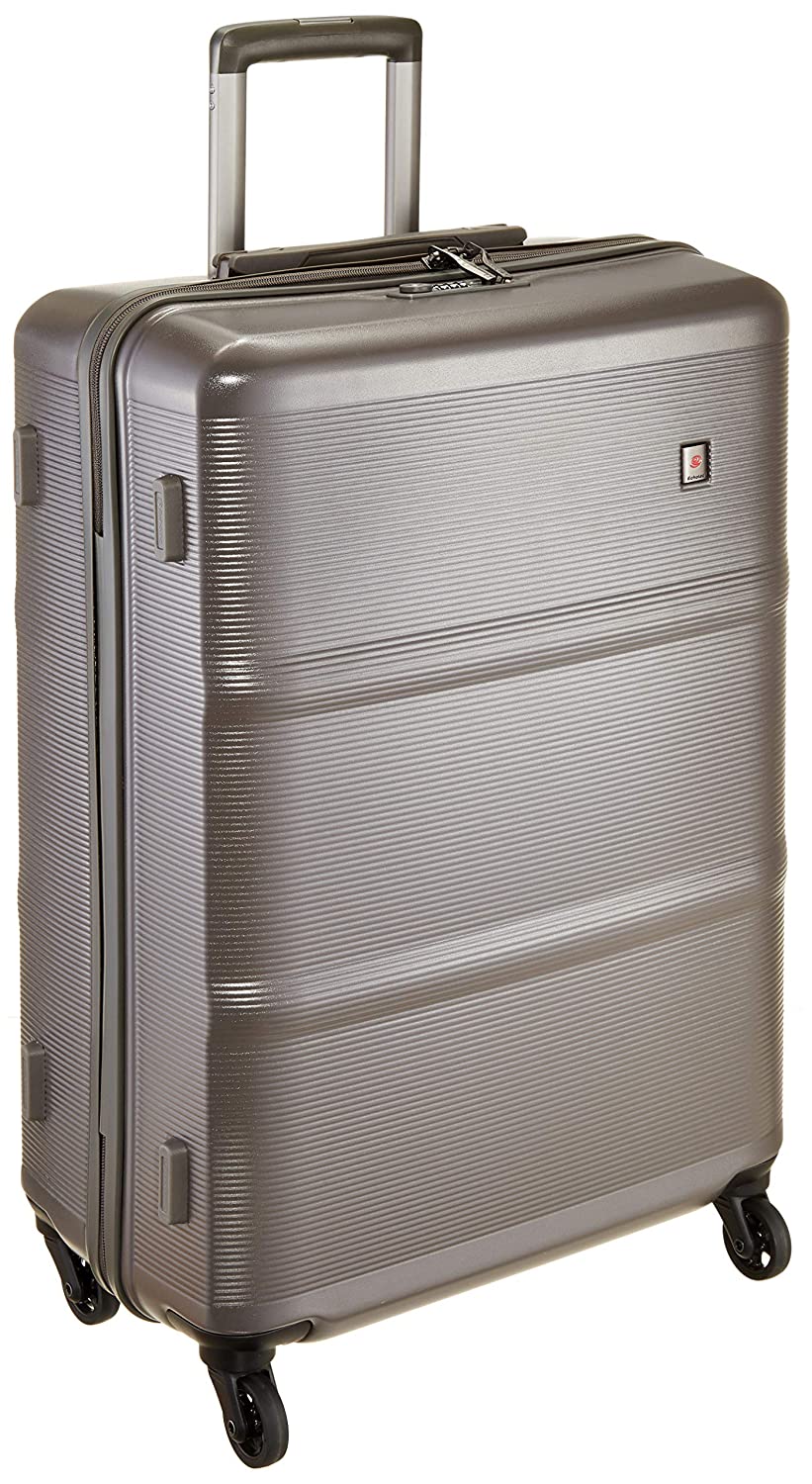 Echolac Colette Large Grey Hard Sided Check-In Suitcase Trolley 66cm (PC094) Echolac New