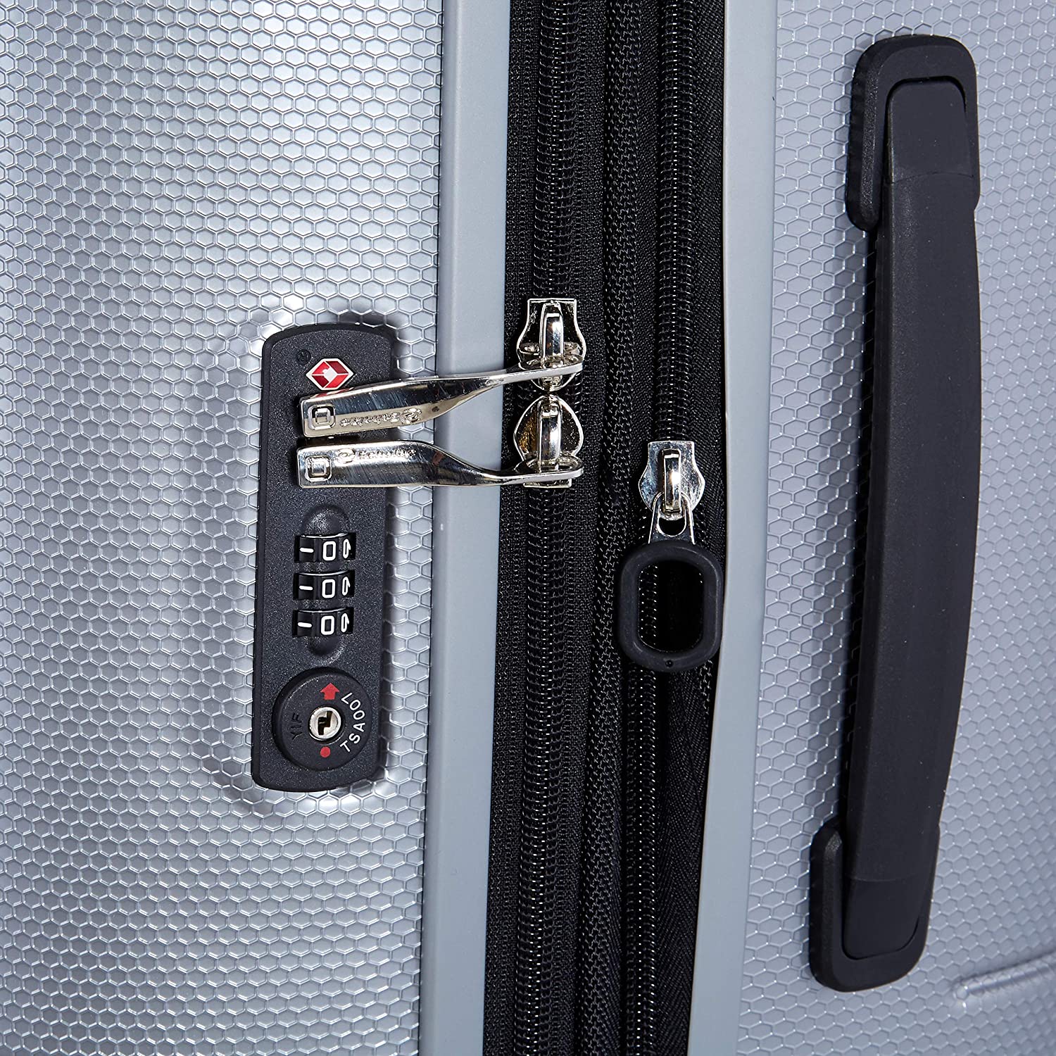 Echolac Atlas X-Large Silver Hard Sided Check-In Suitcase Trolley 78cm (PC080S) Echolac New