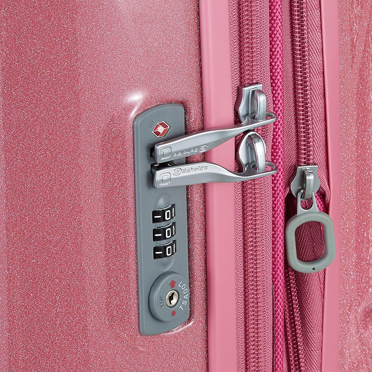 Echolac Atlas Large Pink Hard Sided Cabin Suitcase Trolley 56cm (PC080SP) Echolac New