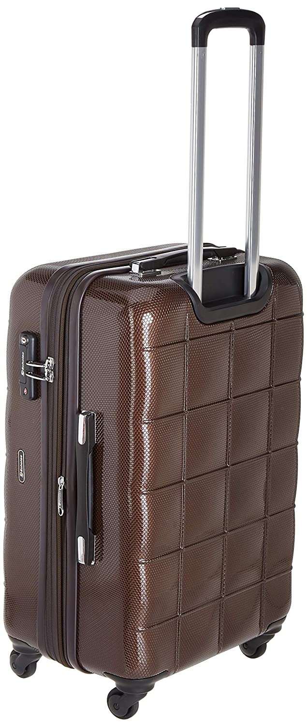 Echolac Square Medium Brown Black Soft Sided Cabin Suitcase Trolley 66cm (PC005) Echolac New