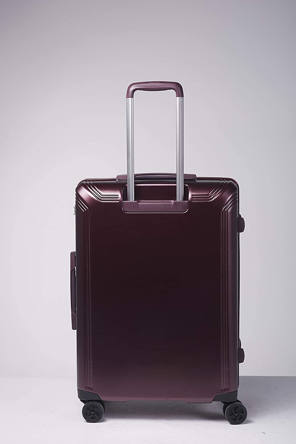 Echolac Civil Large Burgandy Hard Sided Check-In Suitcase Trolley 68cm(PC162) Echolac New