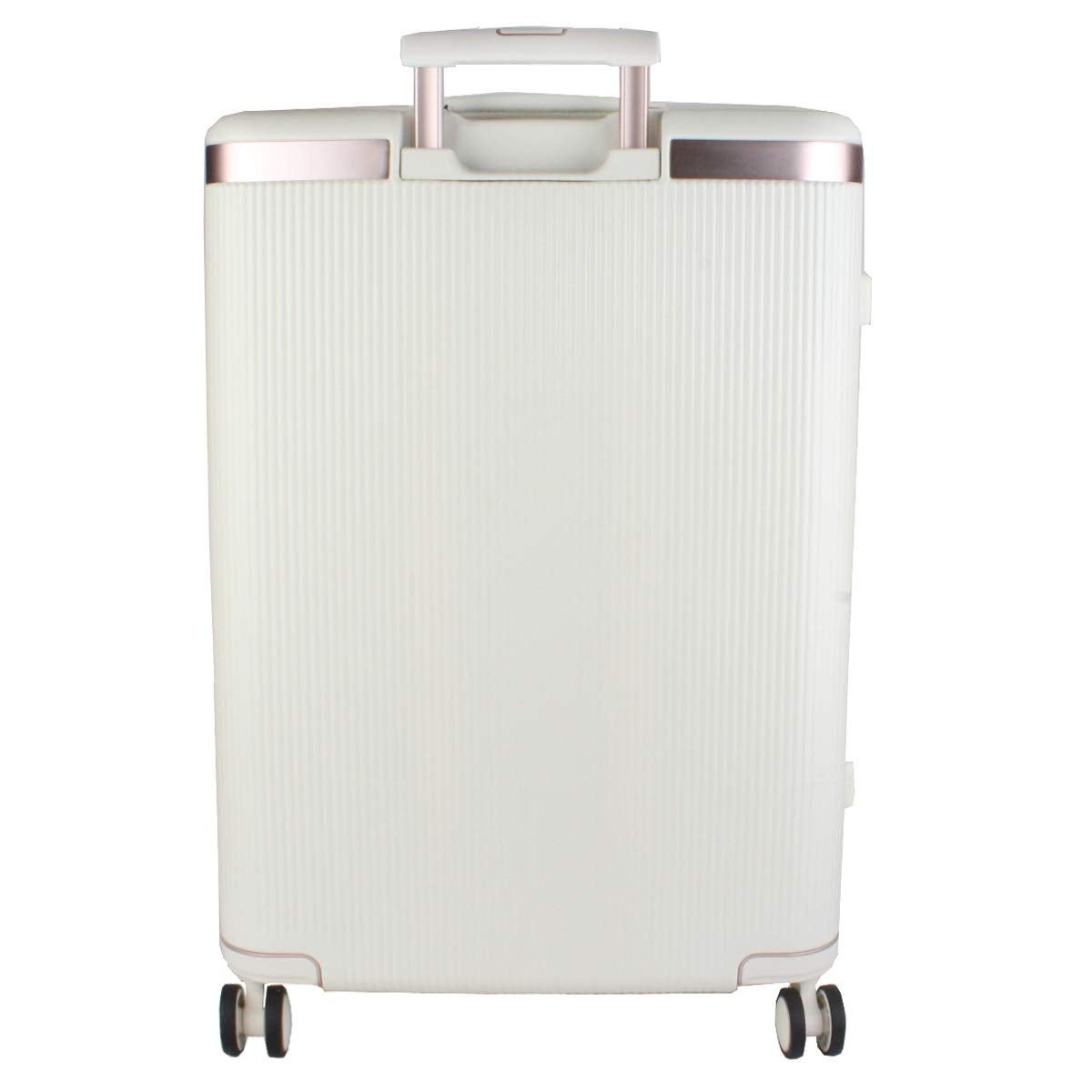 Echolac Dynasty X-Large Ivory White Hard Sided Check-In Suitcase Trolley 78cm (PC142) Echolac New