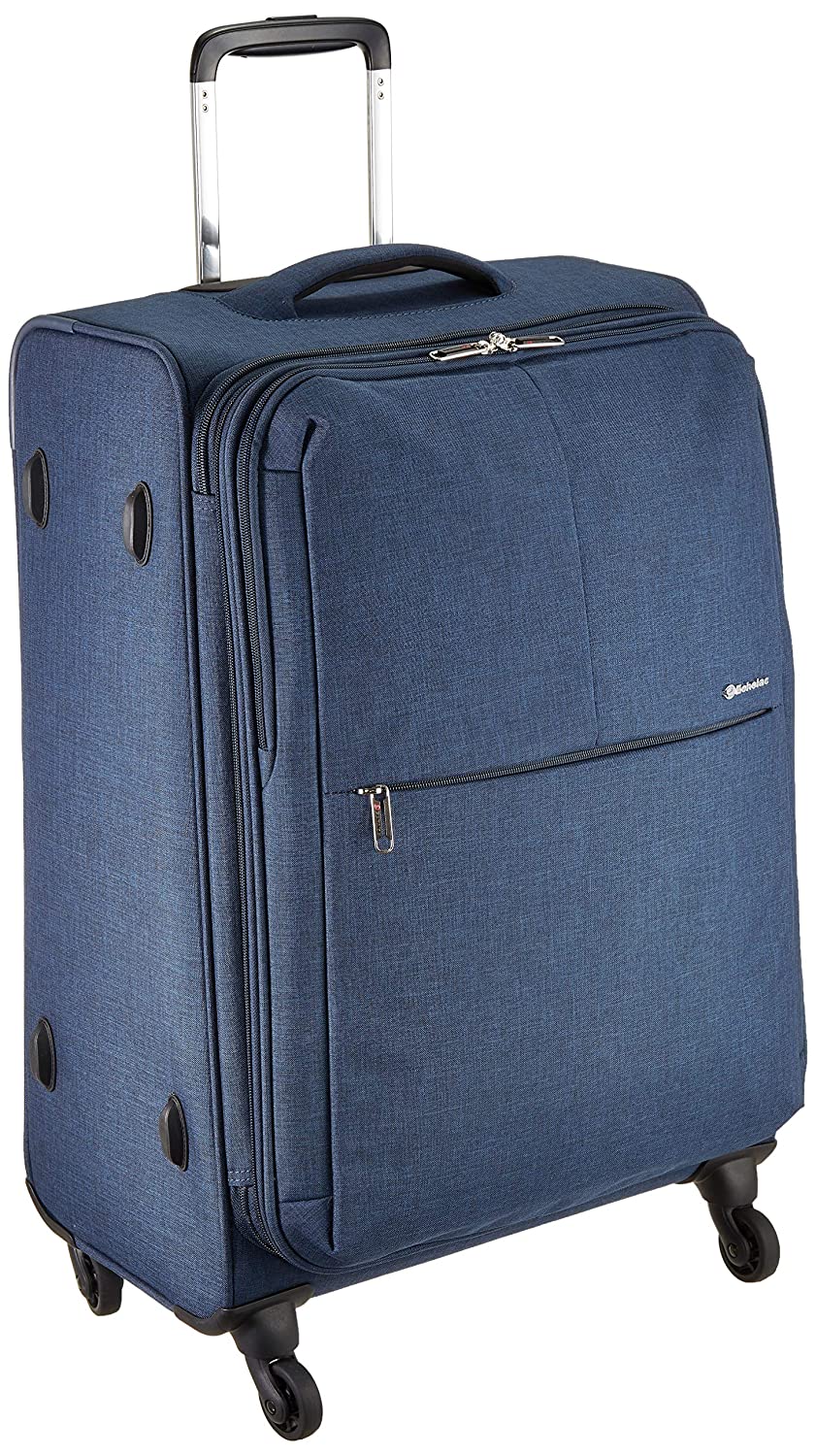 Echolac Gemini Large Navy Blue Soft Sided Check-In Suitcase Trolley 68cm (CT807) Echolac New