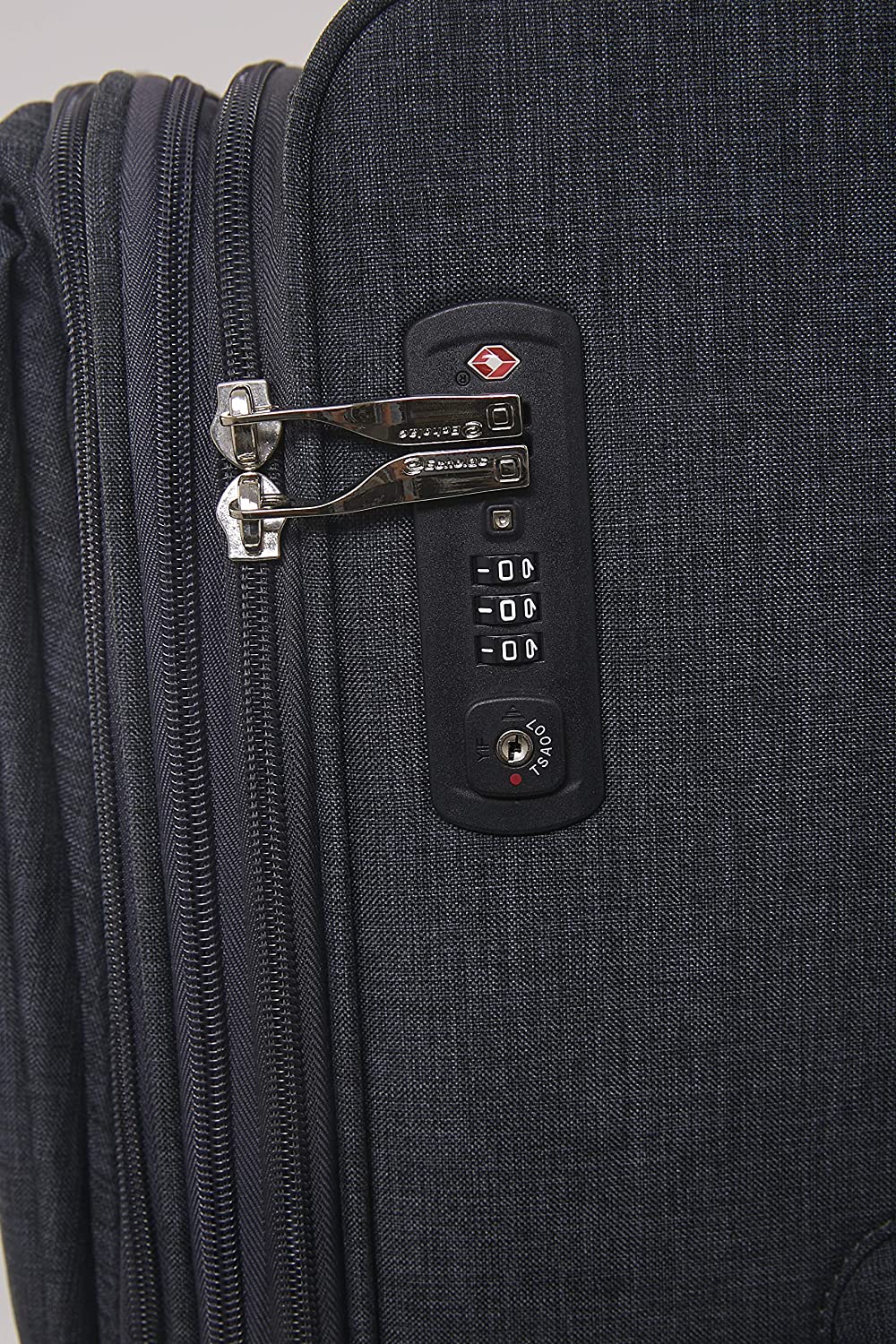 Echolac Gemini Large Dark Grey Soft Sided Check-In Suitcase Trolley 68cm (CT807) Echolac New