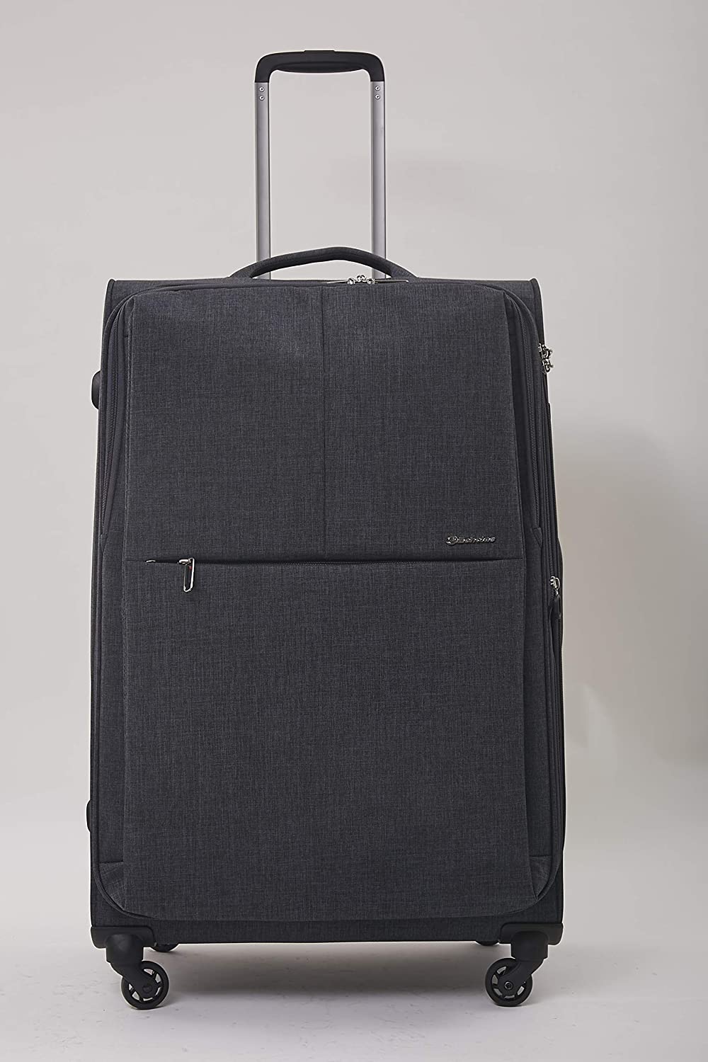 Echolac Gemini X-Large Dark Grey Soft Sided Check-In Suitcase Trolley 78cm (CT807) Echolac New