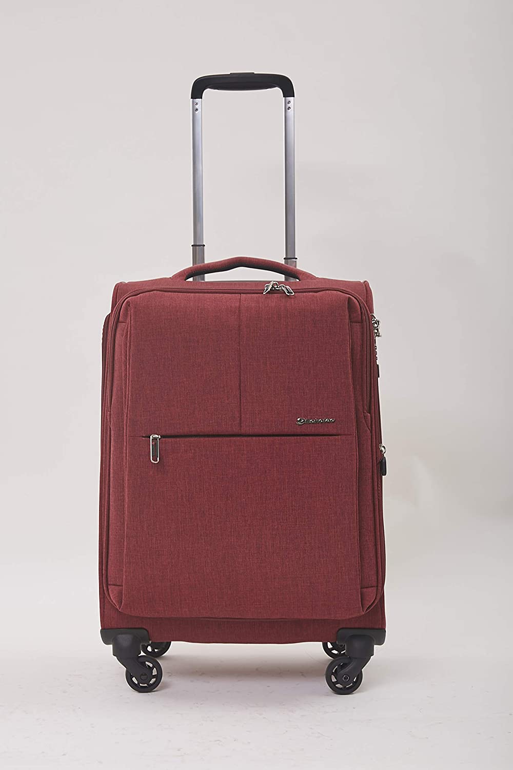 Echolac Gemini Large Burgundy Soft Sided Check-In Suitcase Trolley 68cm (CT807) Echolac New
