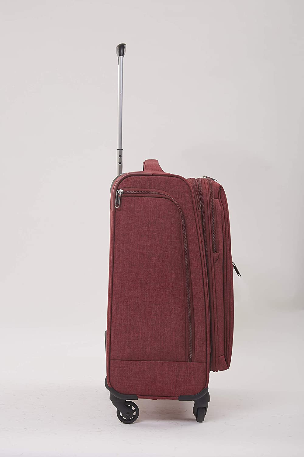 Echolac Gemini Large Burgundy Soft Sided Check-In Suitcase Trolley 68cm (CT807) Echolac New