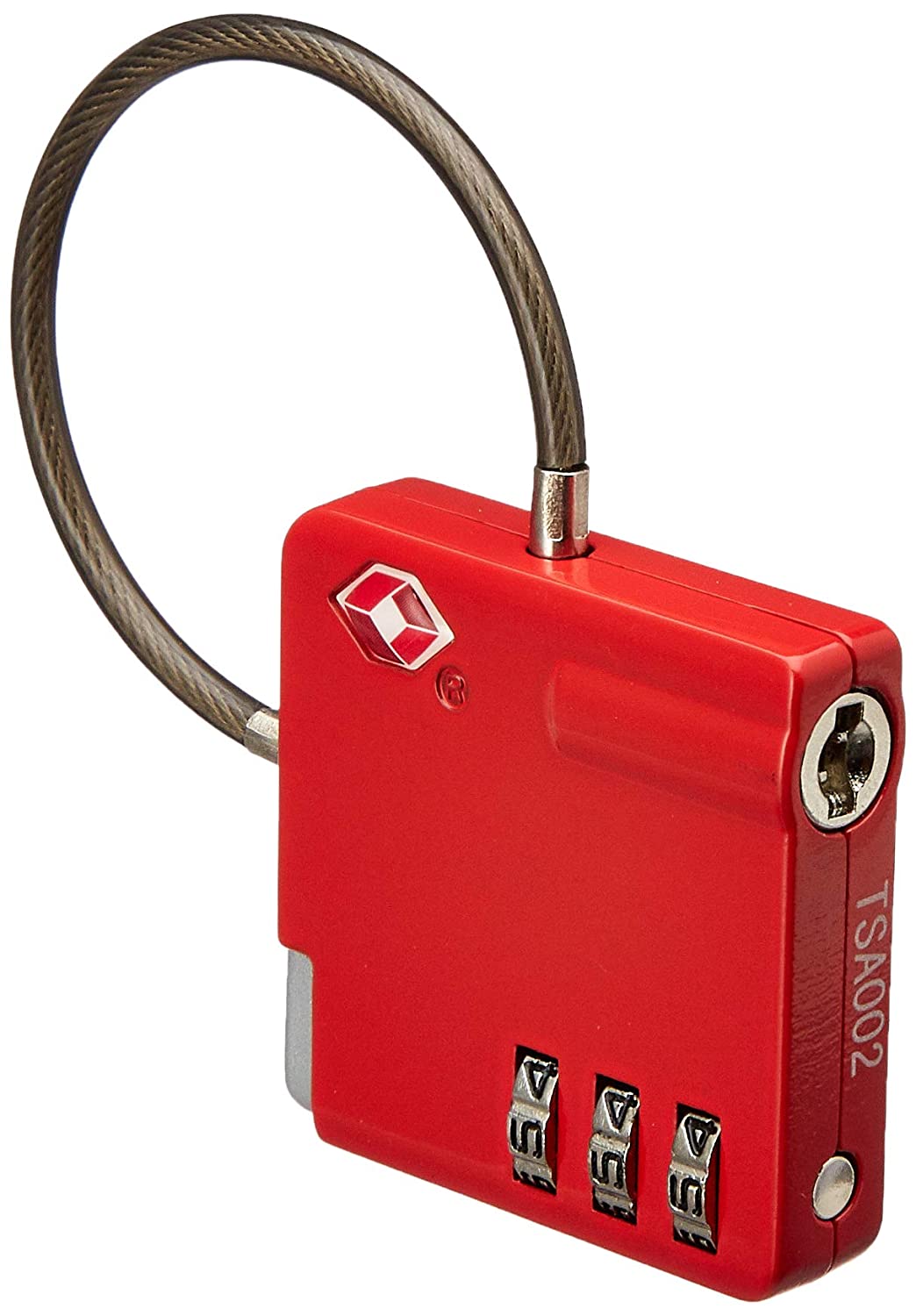 ECHOLAC TSA pad-lock-closure metal pad lock - Red. ECHOLAC