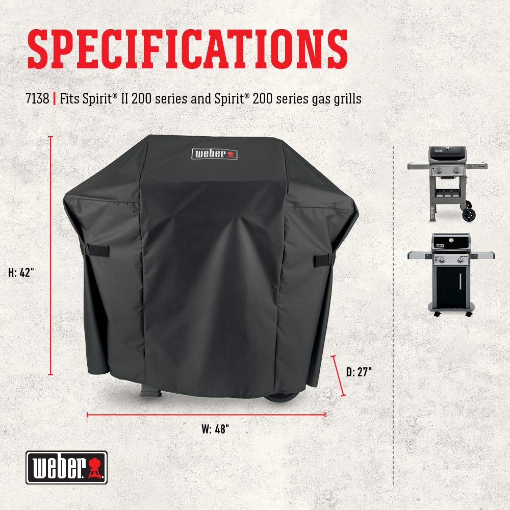 Weber-New - Cover for Spirit & Spirit II 2 Burner Grills WEBER