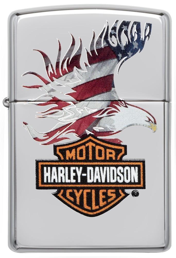 Zippo Harley-Davidson American Flag Pocket Lighter Zippo