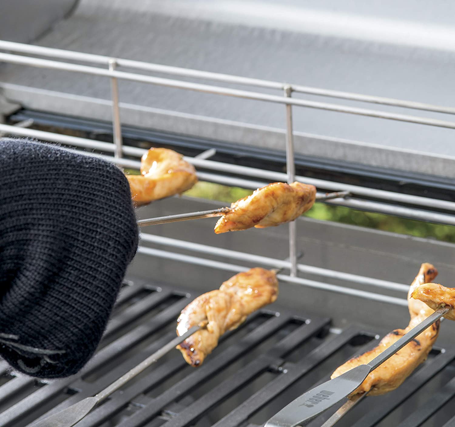 Weber-New - Elevations Grilling System - Grill Rack & Skewer Set WEBER