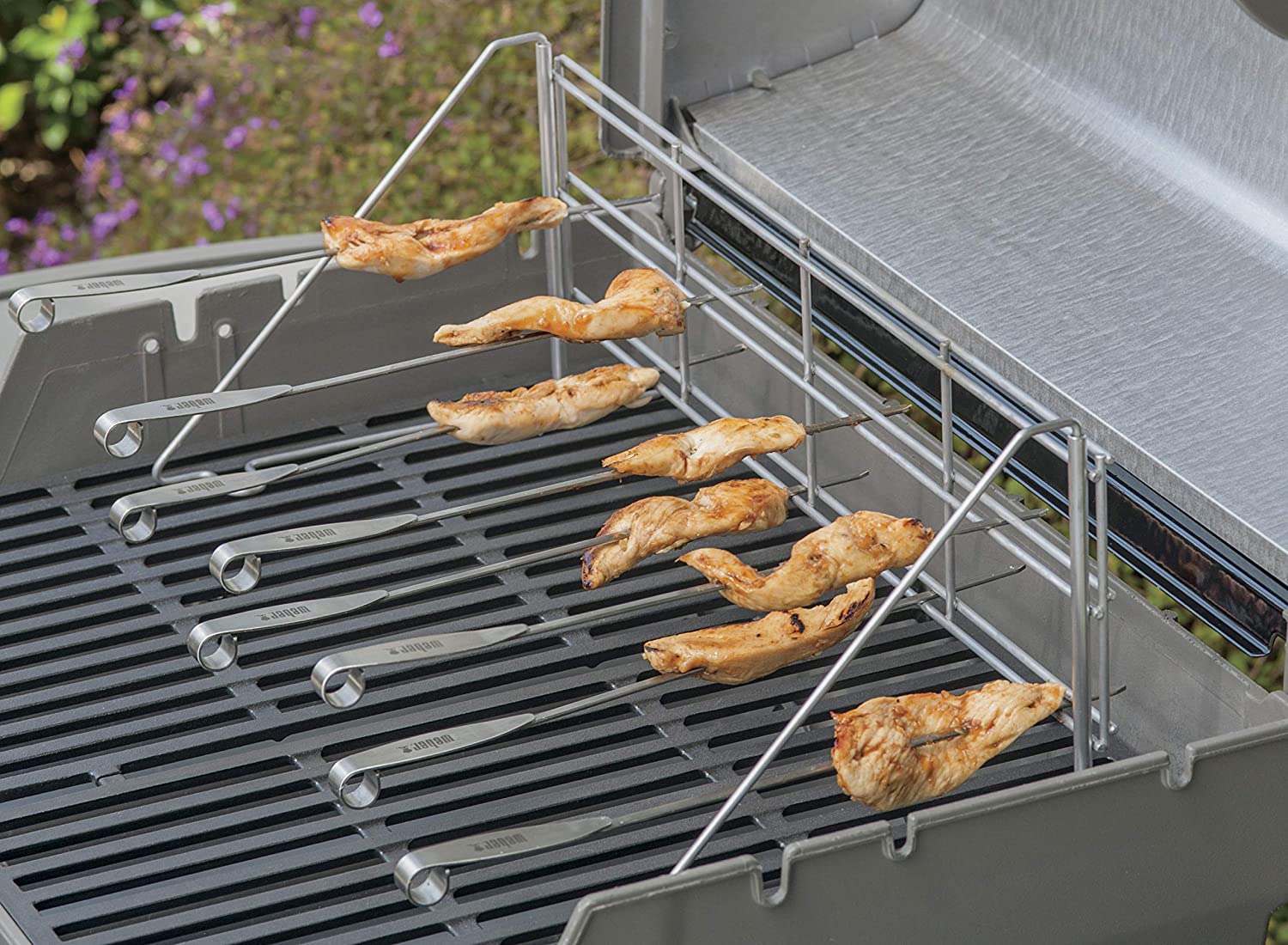 Weber-New - Elevations Grilling System - Grill Rack & Skewer Set WEBER