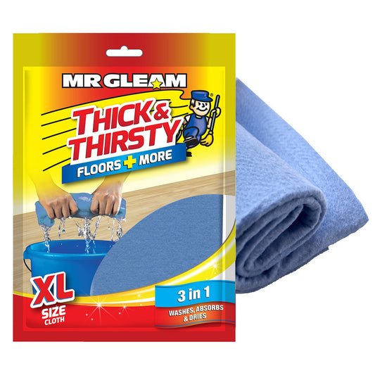 Mr Gleam Thick and Thirsty Nonwoven Cloth (40 cm x 50 cm) (Blue) MR GLEAM