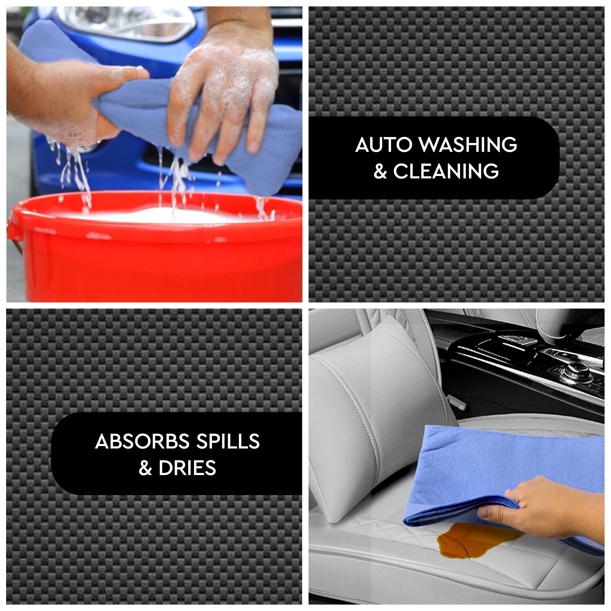 Mr Gleam Thick and Thirsty Nonwoven Cloth (40 cm x 50 cm) (Blue) MR GLEAM