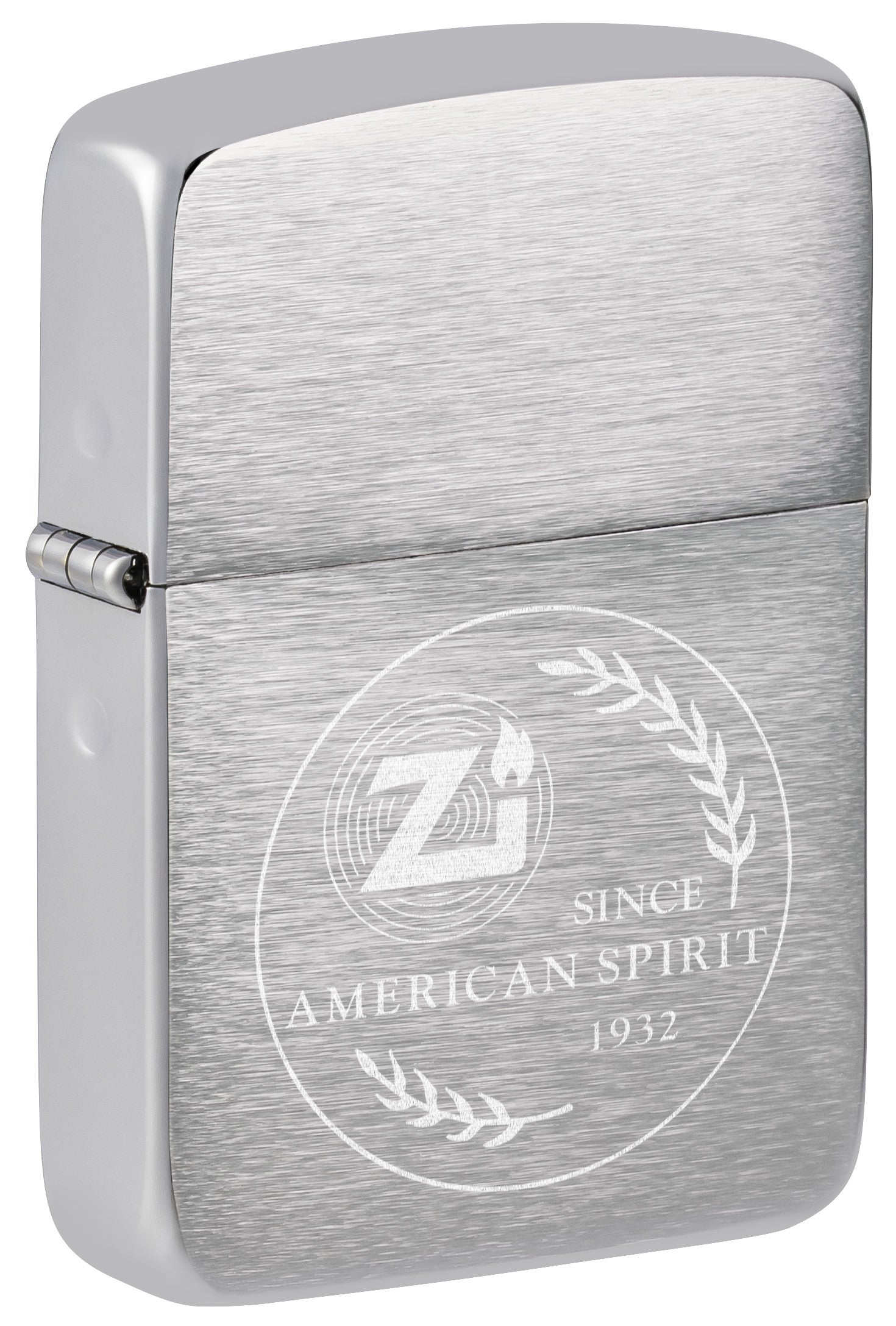 Zippo American Spirit 1932 Replica Brushed Chrome Design Zippo American Spirit 1932 Replica Brushed Chrome Design
