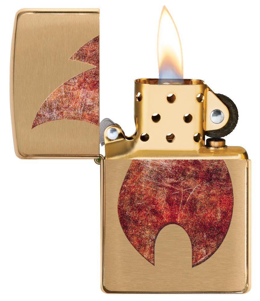Zippo Rusty Flame Design Pocket Lighter Zippo
