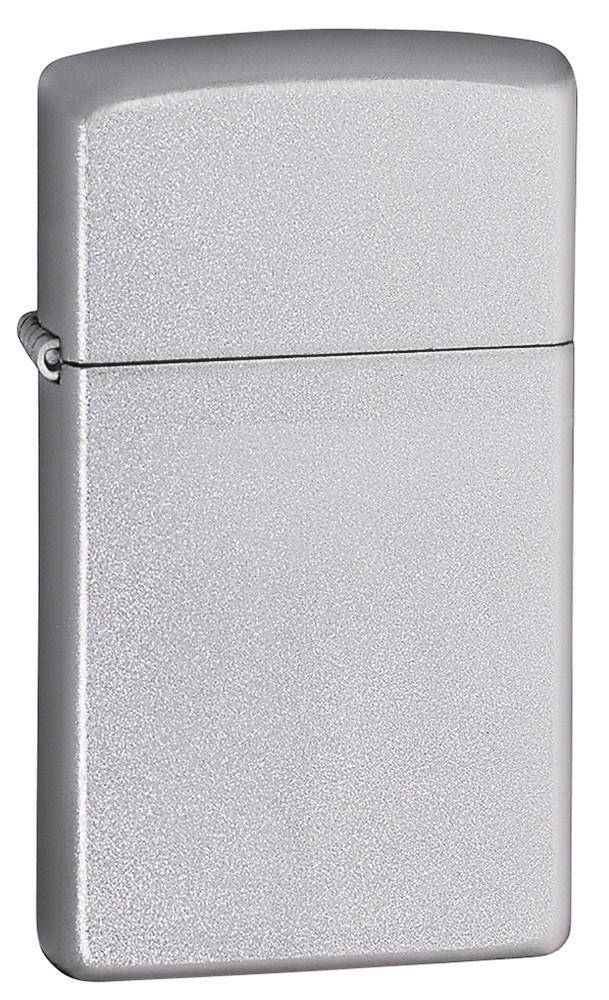 Zippo Slim Satin Chrome Pocket Lighter Zippo