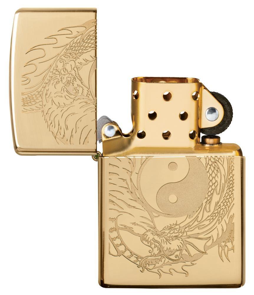 Zippo Tiger and Dragon Design Pocket Lighter Zippo