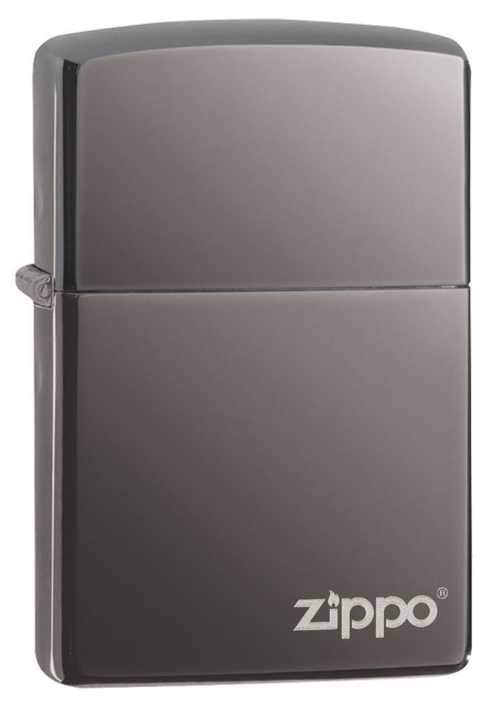 Zippo Black Ice Pocket Lighter with Zippo Logo Zippo
