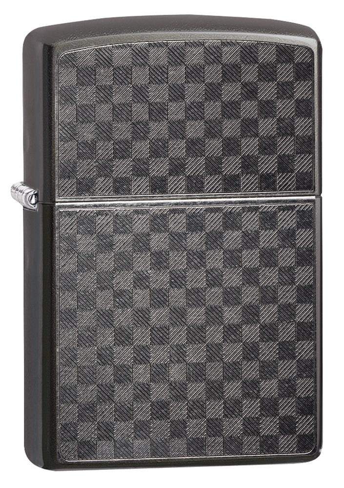 Zippo Iced Carbon Fiber Design Pocket Lighter Zippo