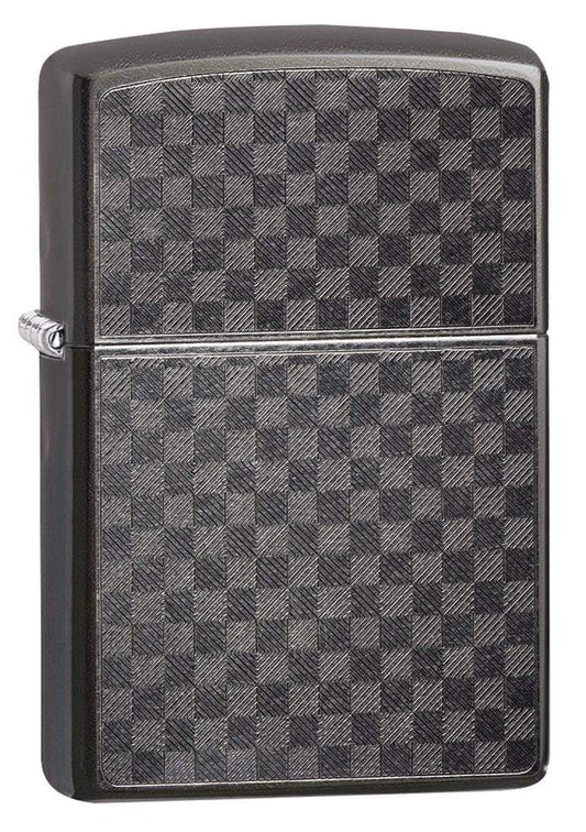 Zippo Iced Carbon Fiber Design Pocket Lighter Zippo